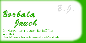 borbala jauch business card